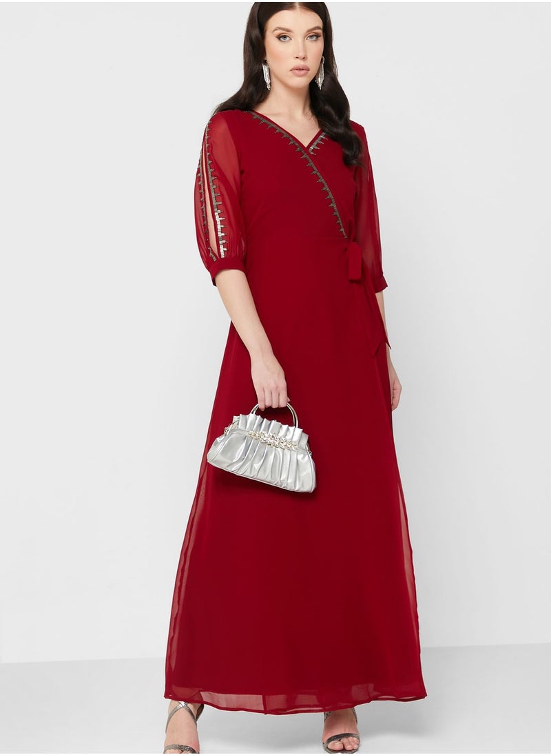 Khizana Embellished Trim Detail Dress  - Image 4
