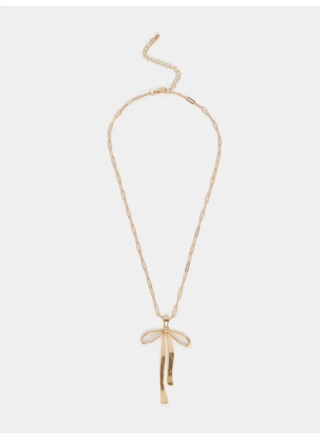 ستايلي Styli Bow Pendant Necklace
