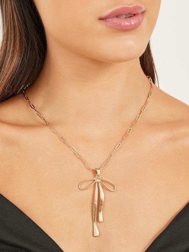 Styli Styli Bow Pendant Necklace  - Image 1