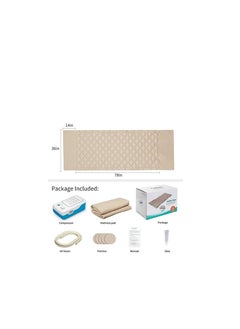 Generic Marsdero Medical Air Mattress Pad – Double/King Size – Electric Quiet Pump – Anti-Bedsore – Vinyl – Orange  - Image 2