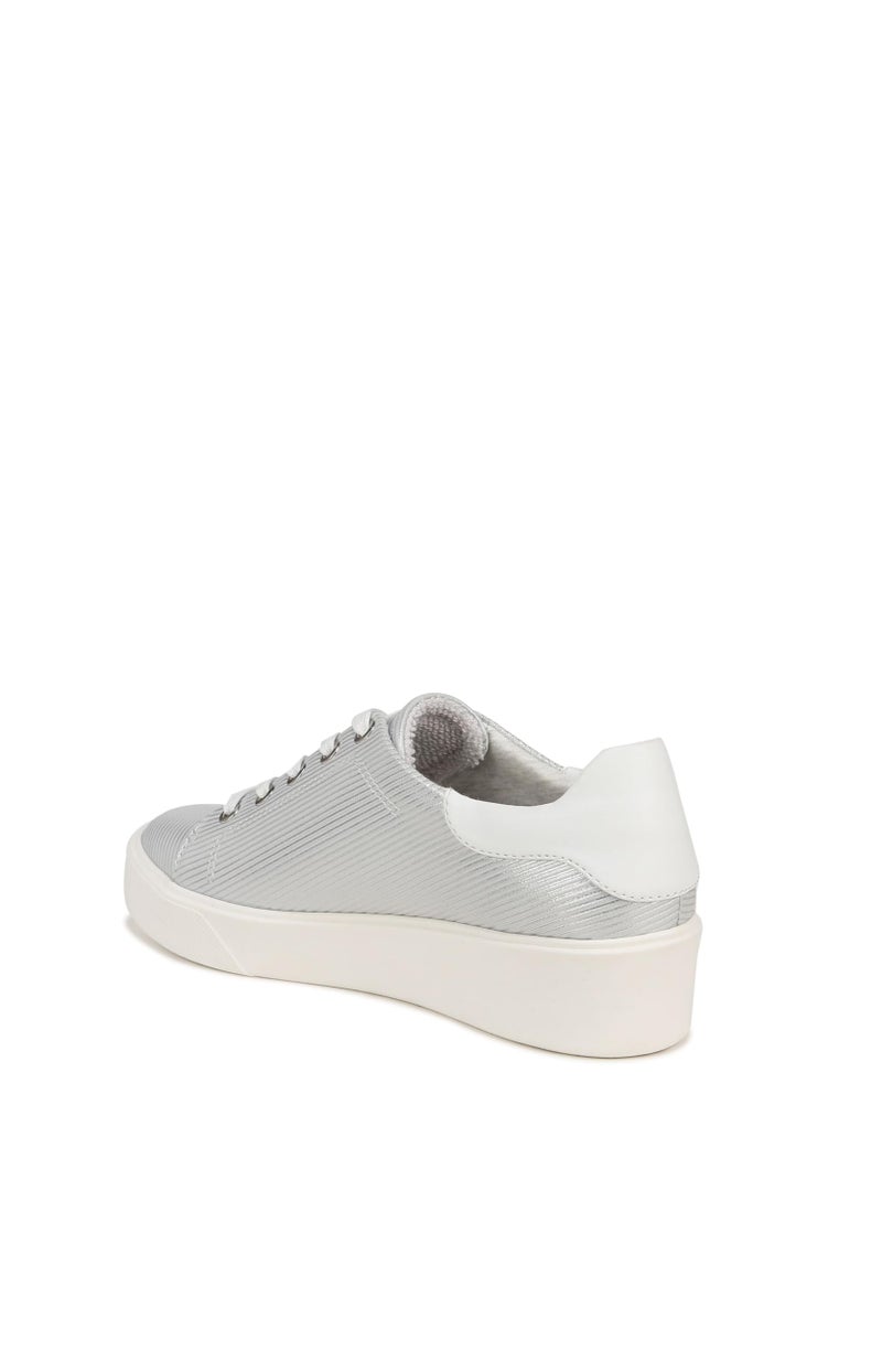 Naturalizer Womens Morrison2.0 Sneaker Silver Leather 7 M - Image 2