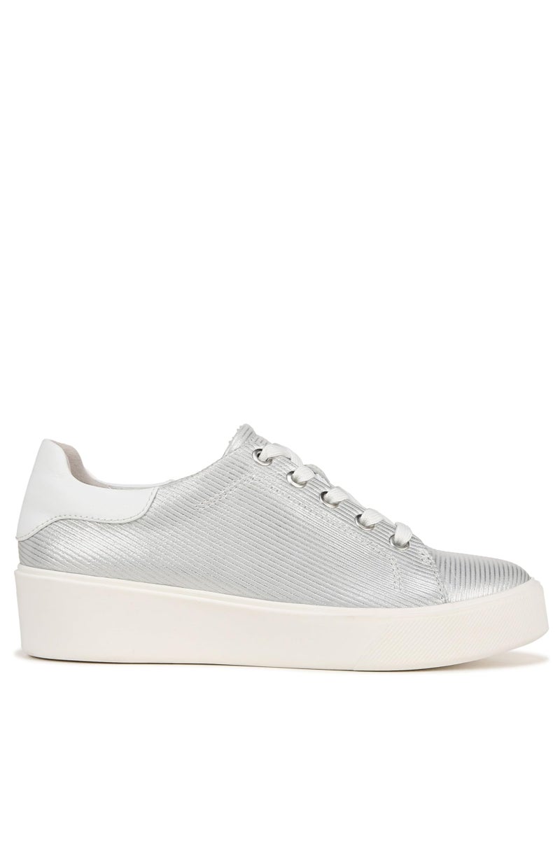 Naturalizer Womens Morrison2.0 Sneaker Silver Leather 7 M - Image 3