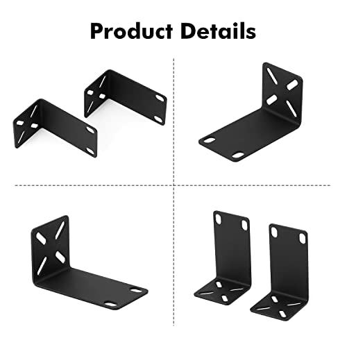MokerLink Rack Mount Kit for 17.3 inch Wide Switches, Adjustable Hole Distance 14-29mm, 0.5-1.14inch, Compatible for Some Cisco, NETGEAR, Dell, D-Link, Linksys, HP, TRENDnet, Buffalo Tech Products - Image 4