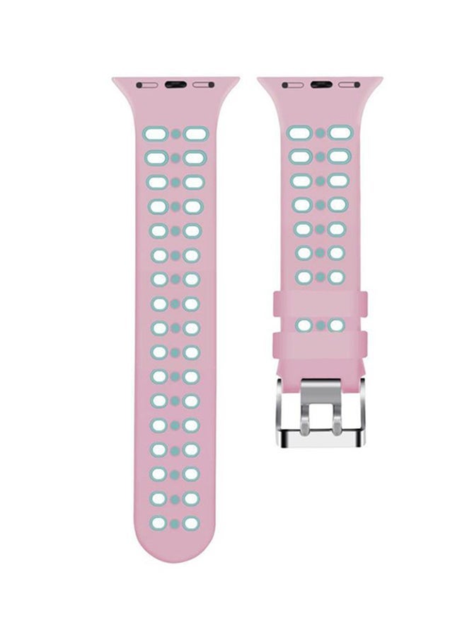 Loquat Replacement Band For Apple iWatch Series 1/2/3/4 Pink/Green - Image 1