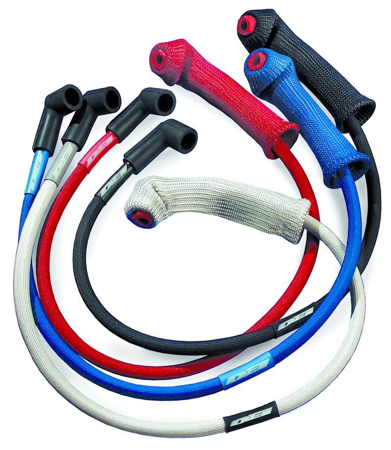 Design Engineering تصميم الهندسة 010722 مجموعة حماية الأنبوب والأسلاك الحمراء 8 أسطوانات لحماية غلاف شمعات الإشعال والأسلاك - Image 3