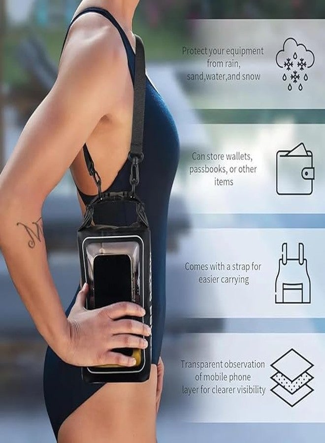 Cyrox Monsoon Waterproof Phone Bag with Transparent Mobile Pocket, Dry Sack with Sling Strap for Snorkeling, Swimming, Hiking & Water Sports (1Pcs) - Image 3