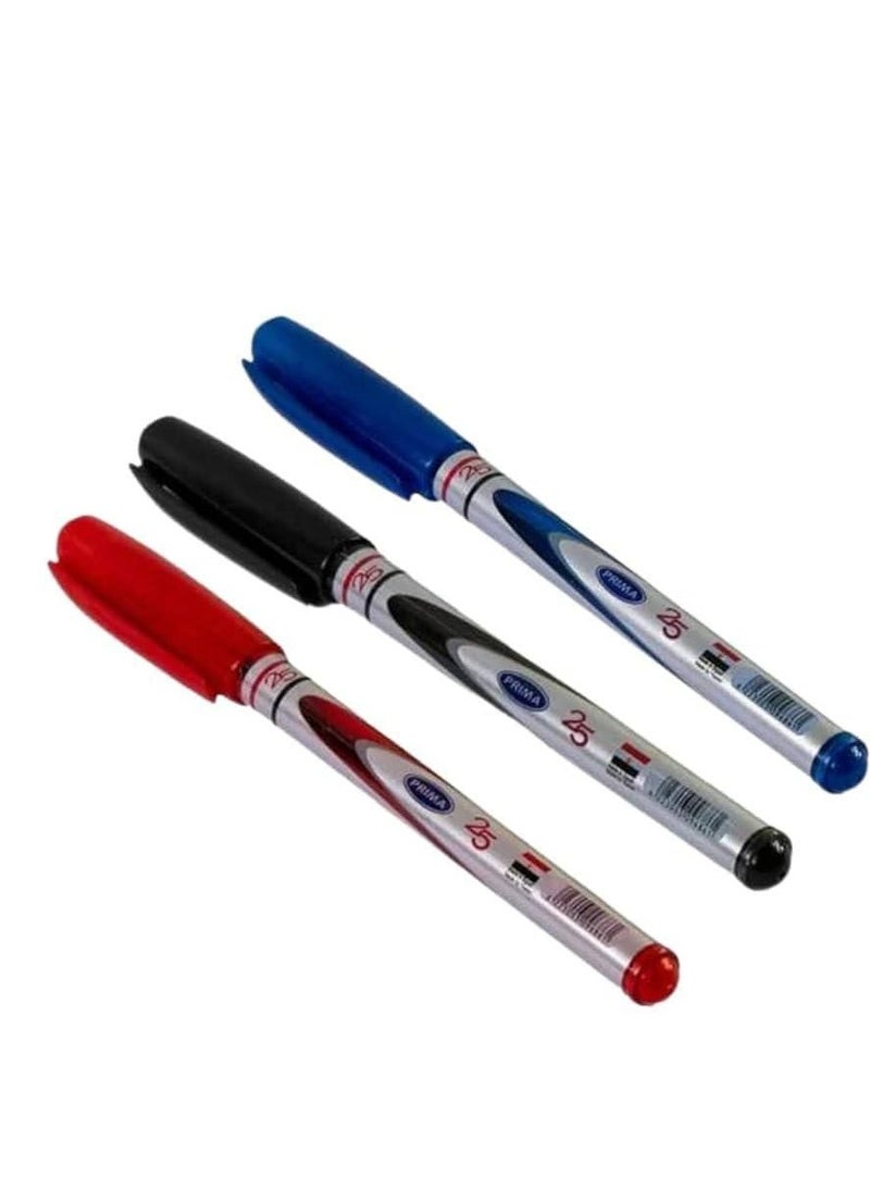 بريما استاند اقلام جاف  نيو نوع PRIMA الاستاند فيه 3 الوان الاستاند : ١٢٠ قلم ( اسود - ازرق - احمر ) - Image 3