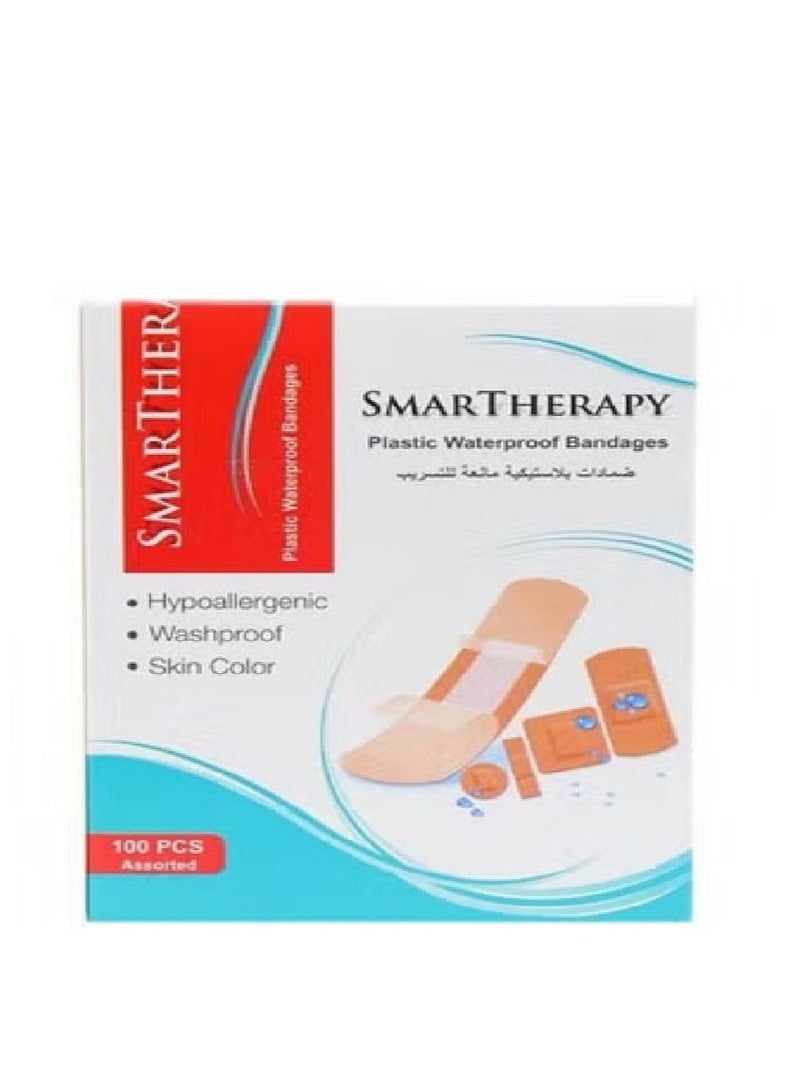 SMARTHERAPY 3-Box Value Pack: Waterproof Plastic Medical Bandages (300 Count) Used to Cover Wounds and Scrapes - Image 2