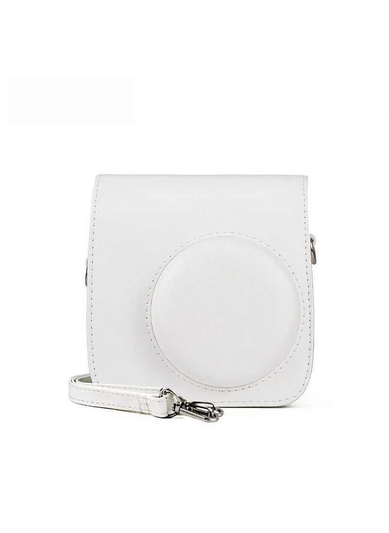 Arabest 1 x 5 pcs Retro PU Leather Camera Case for Instax Mini 7+ White 