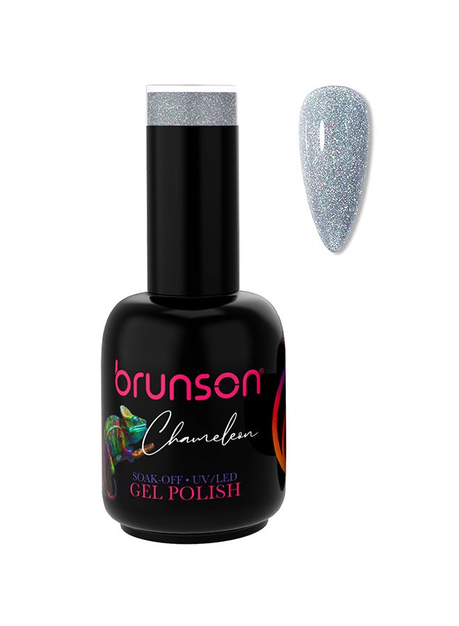brunson 18ml Chameleon Gel Nail Polish: Glossy Shine, Long-Lasting Soak-off UV/LED Gel for Nail Art French Manicure Pedicure. Salon Quality, Chip Resistant, Trendy Sparkly Acrylic Nails. - Image 1