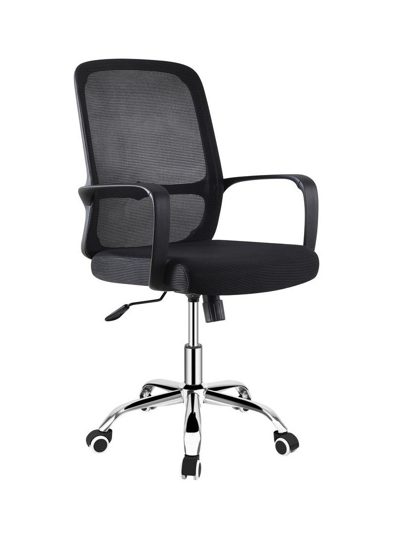 MAF furniture MAF FURNITURE Ergonomic Executive Office Chair, Office Chair Computer Chairs Home Office Chair Wide Seat With Large Headrest Modern Desk Chair Lumbar Support Mesh Chair MAF-7851 BK  - Image 2