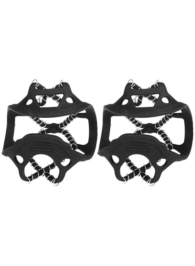 Generic 1 Pair Ice Crampons Winter Snow Boot Shoes Covers Ice Gripper Anti-skid Snow Traction Cleats Size L - Image 4