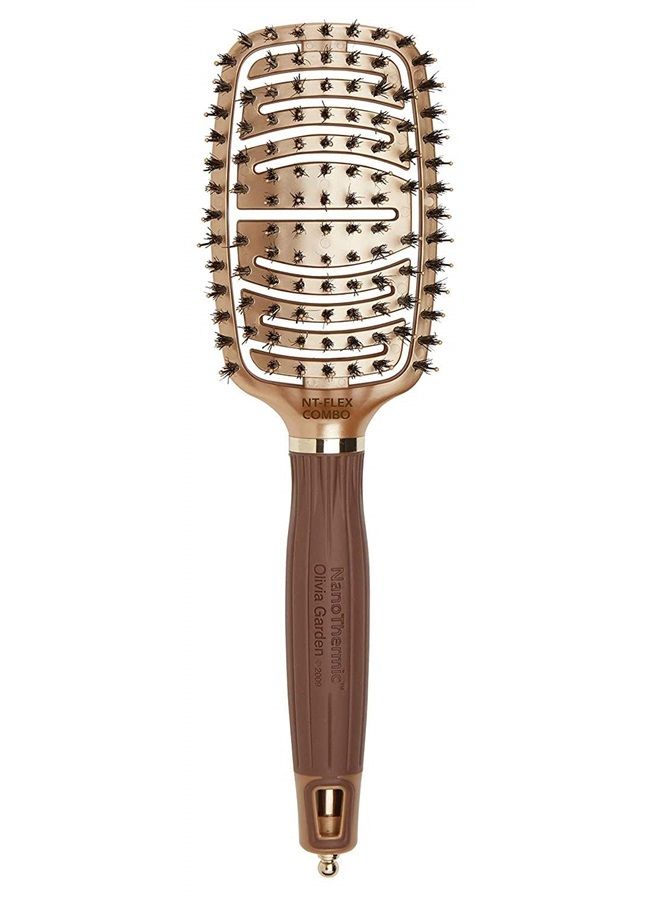 Olivia Garden NanoThermic Ceramic + Ion Flex Scalp-Hugging & Vented Hair Brush NT-FLEXCO - Image 1