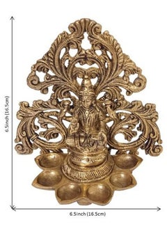 Brass Idol Lakshmi With 6 Diyas Deepak (Kuthu Vilakku): Royal Design Welcome Decoration Oil Lamp Statue (12506A) - pzsku/ZEC5A27324DD729538E94Z/45/_/1724127104/b6a2fe56-4323-4e36-a793-6d0736ecc98d