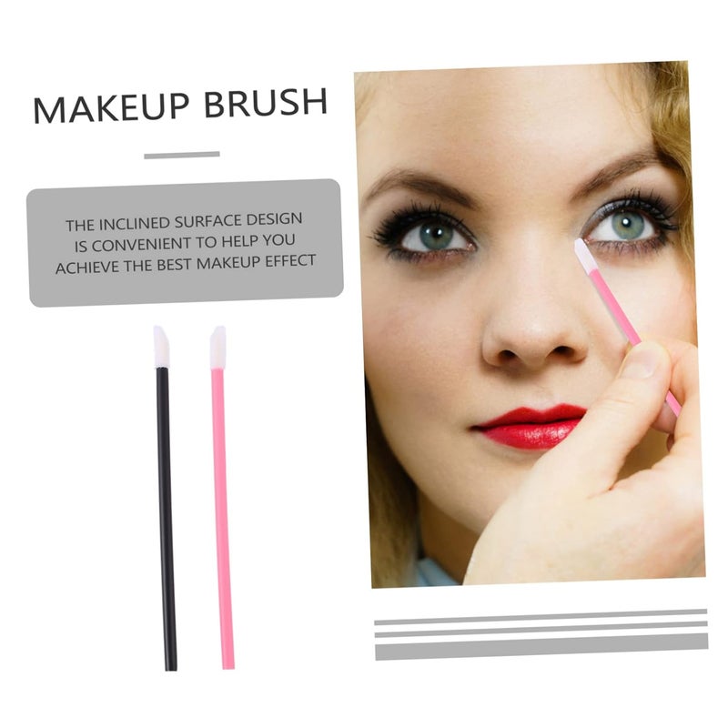 OUNONA 200pcs Lipstick Brush Dual Color Plastic Lip Gloss Applicator Tools for Professional Makeup Travel Home Use Lightweight and Portable Lip Wand Kit - Image 5