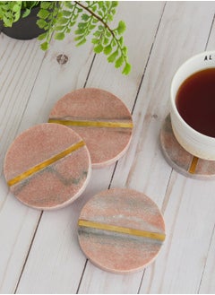 Set of 4 Stone Embossed Coasters