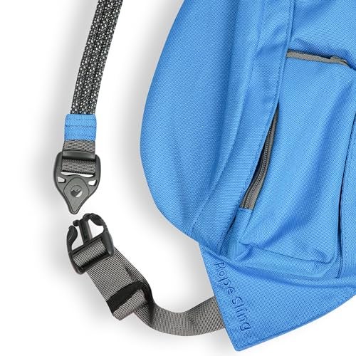 KAVU Mini Rope Sling Pack with Adjustable Rope Shoulder Strap Blue Spark - Image 3