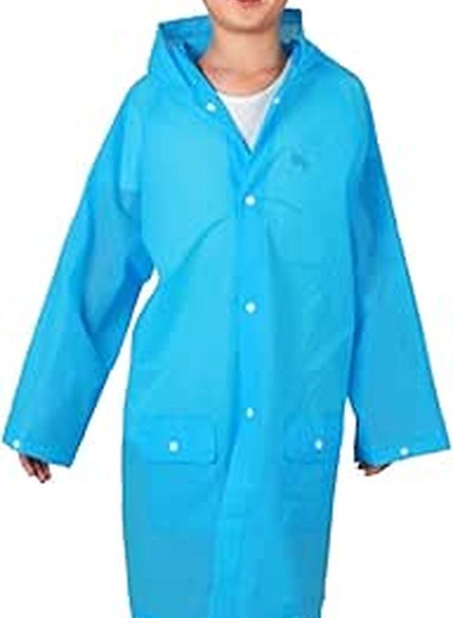 Eva Lightweight Rain Poncho Suit For Kids With Full Coverage Hood - Image 1