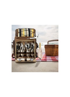 HOPHOP Insulated Picnic Backpack for Camping, Leakproof Cooler Bag with Wine Holder, Ice packs, Blanket, Cutlery Set & More - Lightweight & Spacious Picnic Basket with 2 ice pack  - Image 5