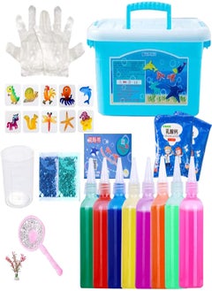 Magic Water ELF Toy Set 3D, Creative 3D Magic Gels Mold Kit, Handmade Magic Gels Sensory Toysm, Water Elf Playset Colorful Educational Toys, Magic Water Toys Birthday Gifts Party Favors for Kids