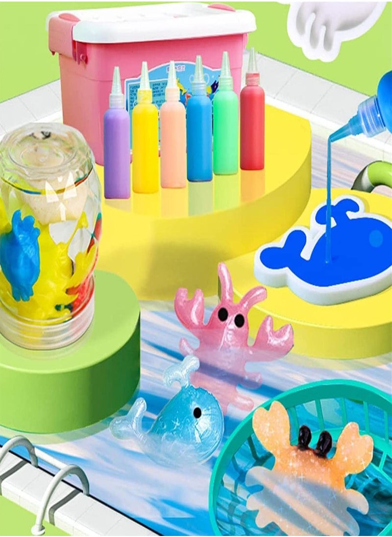 GGOOT - Magic Water ELF Toy Set 3D, Creative 3D Magic Gels Mold Kit, Handmade Magic Gels Sensory Toysm, Water Elf Playset Colorful Educational Toys, Magic Water Toys Birthday Gifts Party Favors for Kids - Image 1