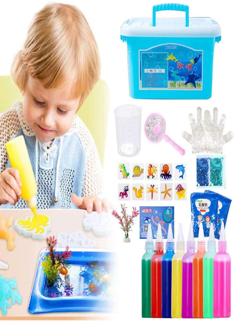 GGOOT - Magic Water ELF Toy Set 3D, Creative 3D Magic Gels Mold Kit, Handmade Magic Gels Sensory Toysm, Water Elf Playset Colorful Educational Toys, Magic Water Toys Birthday Gifts Party Favors for Kids - Image 1