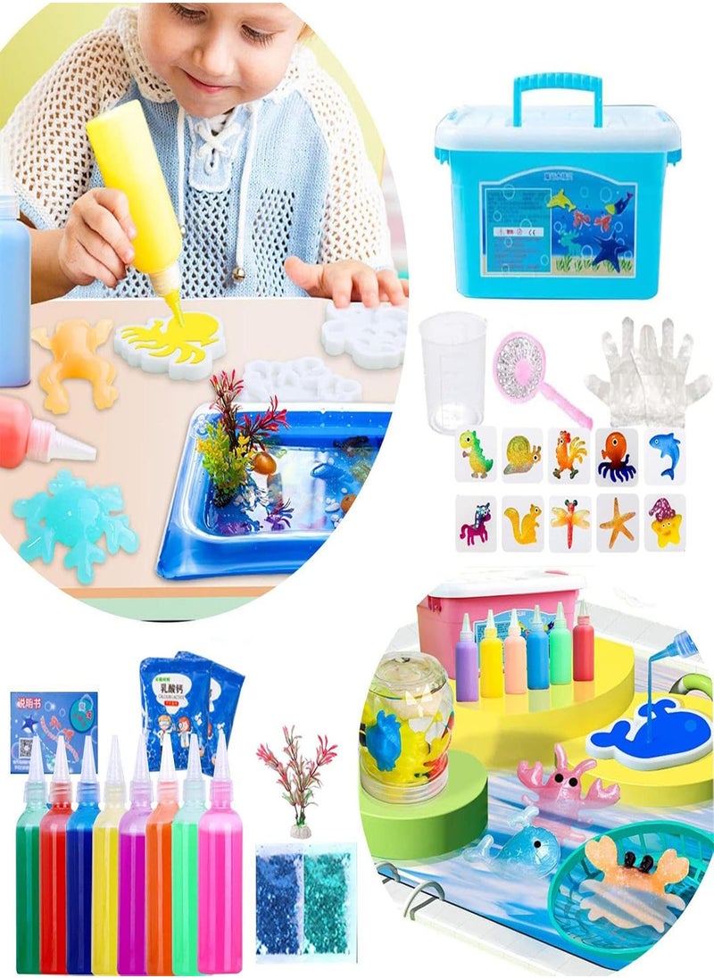 GGOOT - Magic Water ELF Toy Set 3D, Creative 3D Magic Gels Mold Kit, Handmade Magic Gels Sensory Toysm, Water Elf Playset Colorful Educational Toys, Magic Water Toys Birthday Gifts Party Favors for Kids - Image 1