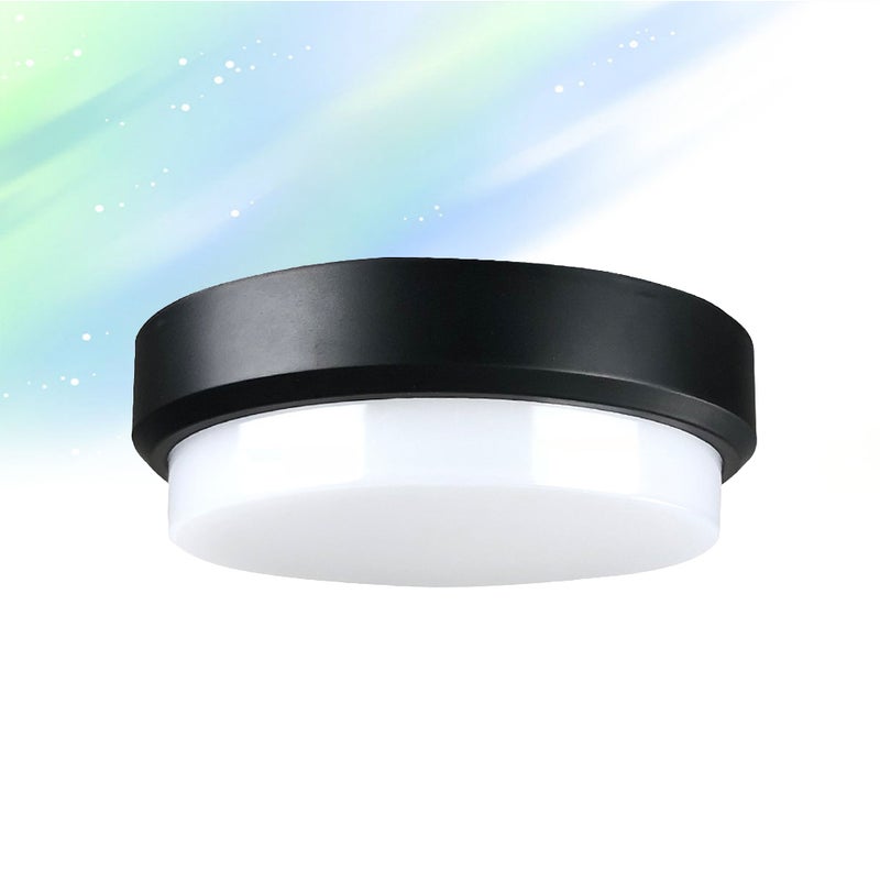 Outdoor Ceiling Wall Lamp 20W 6500K Indoor Outdoor Corridor Light (Black and White, Cooling White) - Image 5