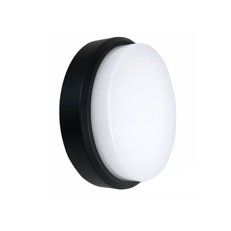 Outdoor Ceiling Wall Lamp 20W 6500K Indoor Outdoor Corridor Light (Black and White, Cooling White) - Image 3