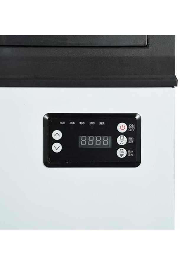 Cool Baby Tap Water Ice Maker Machine, 66lbs/24H Stainless Steel Under Counter ice Machine with 17.6lbs Ice Storage Capacity, Freestanding Ice Maker. - Image 5