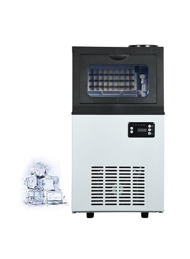 Cool Baby Tap Water Ice Maker Machine, 66lbs/24H Stainless Steel Under Counter ice Machine with 17.6lbs Ice Storage Capacity, Freestanding Ice Maker. - Image 4