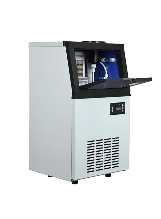 Cool Baby Tap Water Ice Maker Machine, 66lbs/24H Stainless Steel Under Counter ice Machine with 17.6lbs Ice Storage Capacity, Freestanding Ice Maker. - Image 3