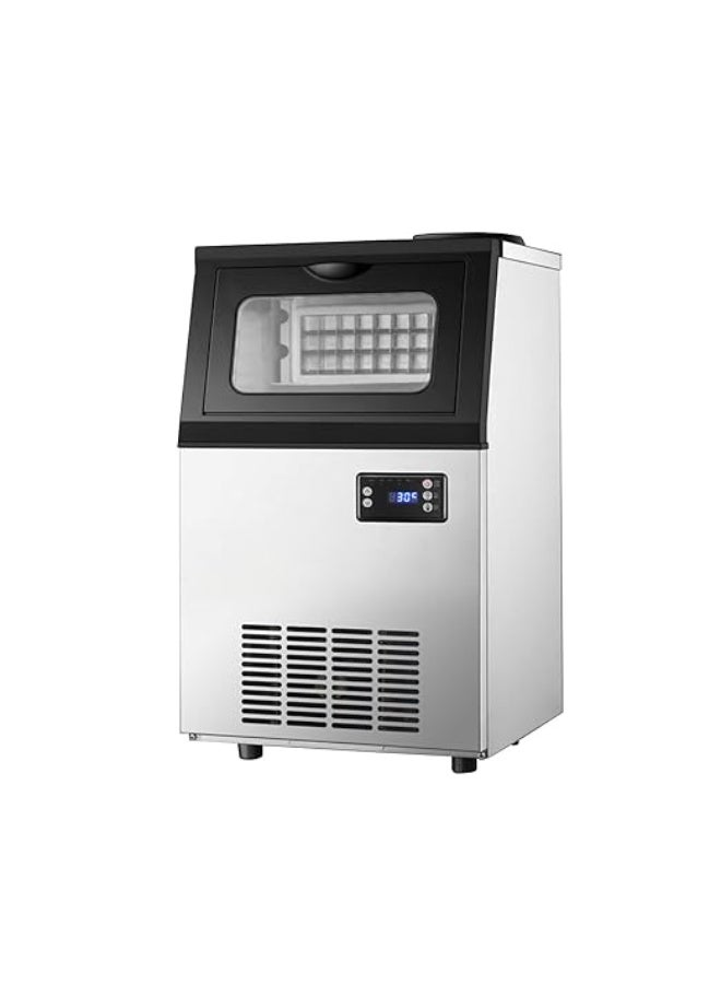 Cool Baby Tap Water Ice Maker Machine, 66lbs/24H Stainless Steel Under Counter ice Machine with 17.6lbs Ice Storage Capacity, Freestanding Ice Maker. - Image 1