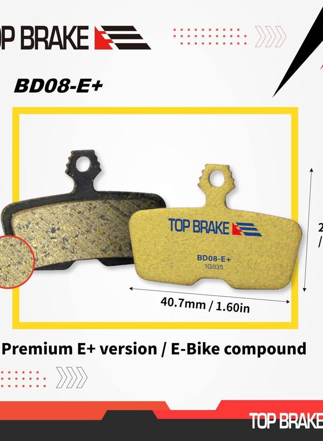 Top Brake Brake Pads for Electric Disc Brakes for AVID SRAM Code R/RE/RSC Guide RE | E-Bikes, E-MTB, Bicycle Parking, E-Bike Mix, Premium E+ Version, Gold (PIN Included) - Image 5