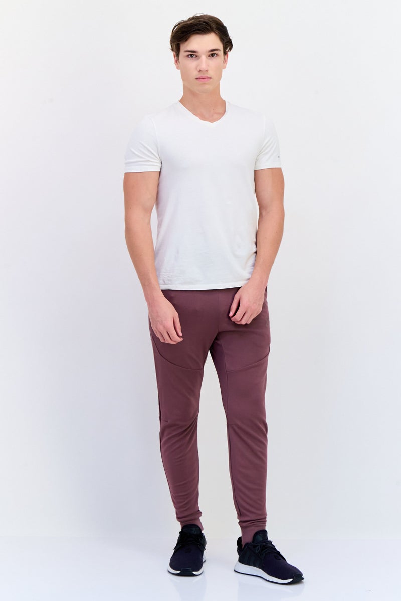 Nike Men Slim Fit Outdoor Sweatpants, Dark Mauve - Image 3