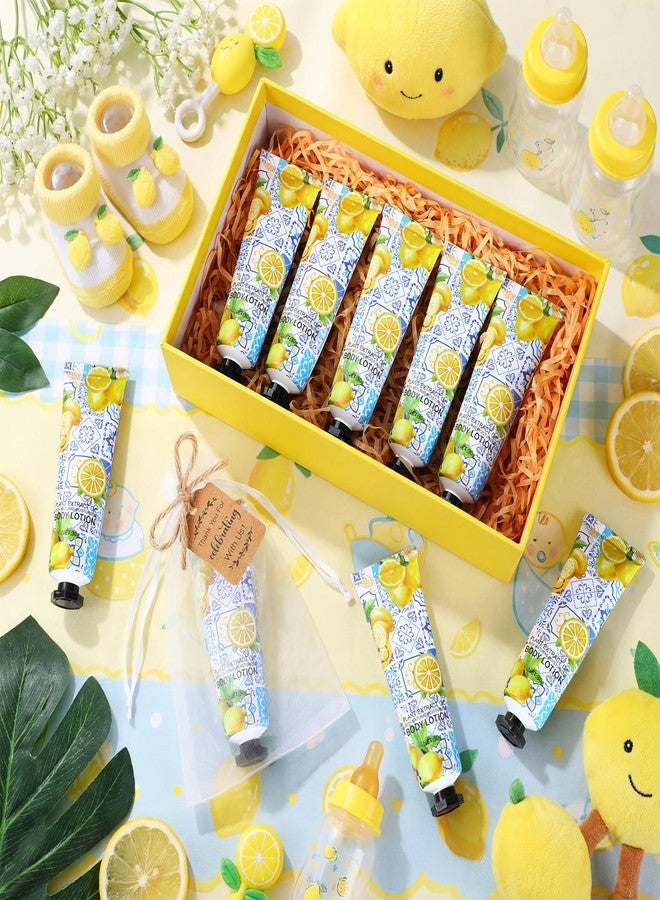 Swiffen 48 Sets Lemon Baby Shower Favors for Guests Capri Lemon Hand Creams Baby Shower Gifts Bulk Body Lotion Thank You Gift Travel Size with Bags Tags for Birthday Wedding Gender Reveal - Image 4