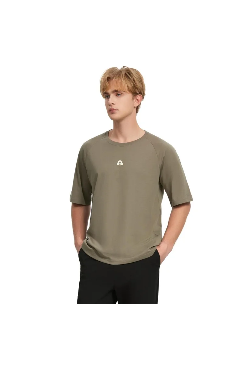 جيوردانو تيشيرت رجالي أخضر بقصة مريحة