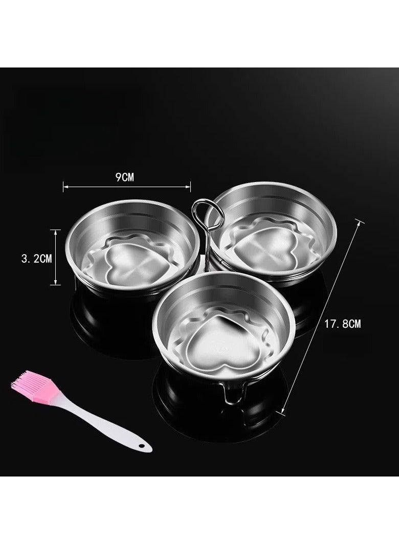 general Stainless steel omelette mold artifact fried egg model omelette heart-shaped poached egg rice ball grinder - Image 3