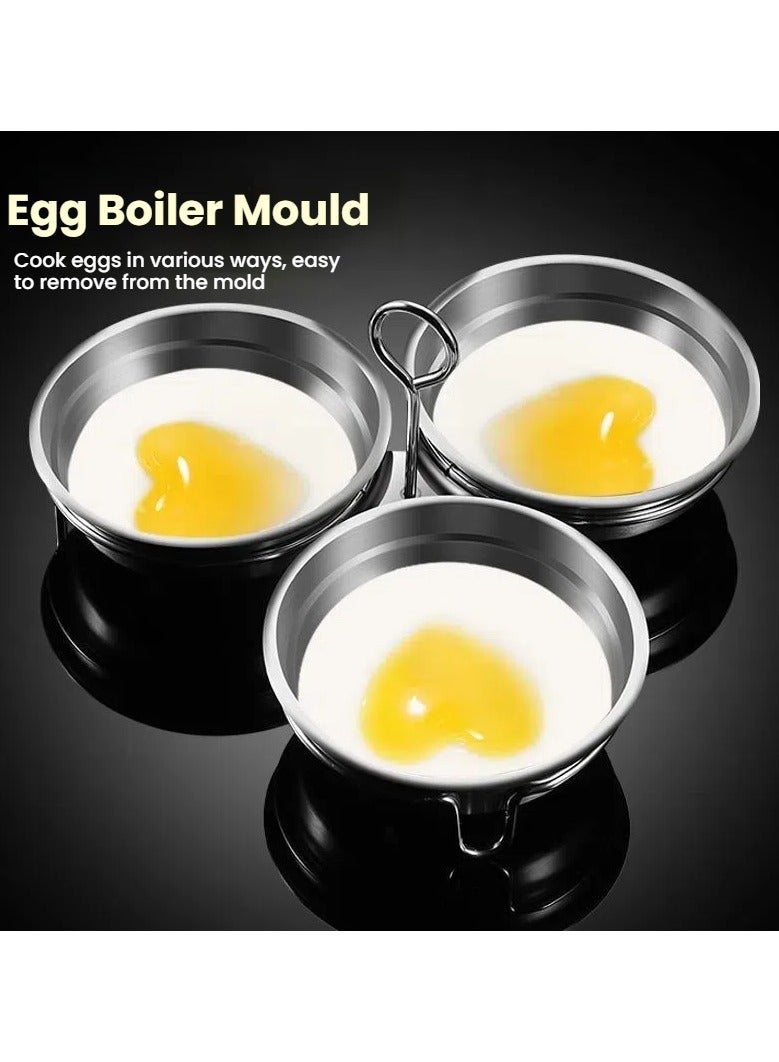 general Stainless steel omelette mold artifact fried egg model omelette heart-shaped poached egg rice ball grinder - Image 1
