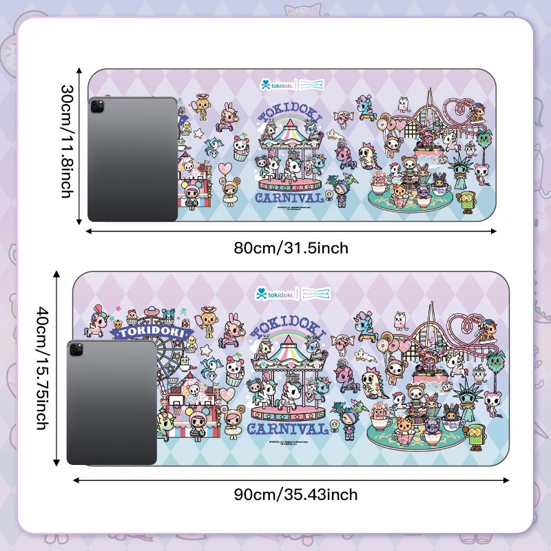 Tokidoki Unicorno Mouse Pad Large Gaming Computer Mouse Pad Extended Keyboard Desk Accessories for Office Computer Laptop - Image 3