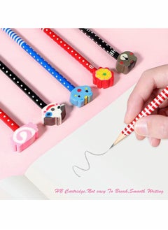 Y&D Erasers, Cap 12 Pack, Animal Eraser Caps, Erasers for Kids, Pencil, Cute Colorful School Supplies Pattern Random  - Image 2