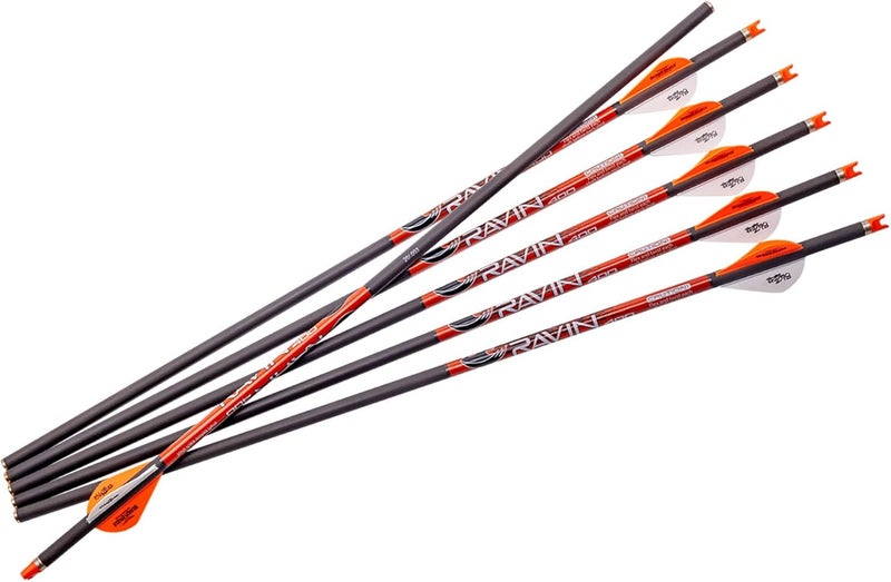 RAVIN Carbon Crossbow Arrows 400 Grain .003 - Six Pack, UPC :815942021385 - Image 3