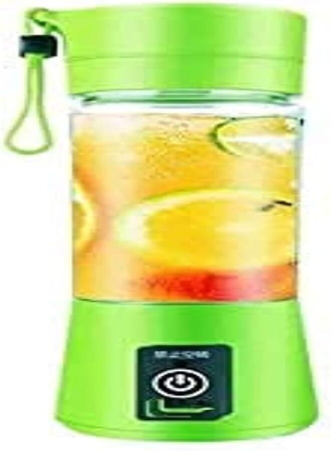 Portable Juicer Blender, Household Fruit Mixer 4 Blades 380 ml Fruit Mixing Machine with USB Charger Cable for Superb Mixing USB Juicer Cup Mixing, USB Juicer Cup