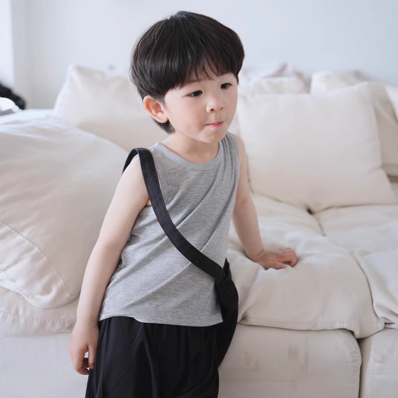 Boys' Summer Vest Innerwear Children'S Underwear Baby Summer Clothing Girls' Small Vest Toddler Thin Camisole - Image 4