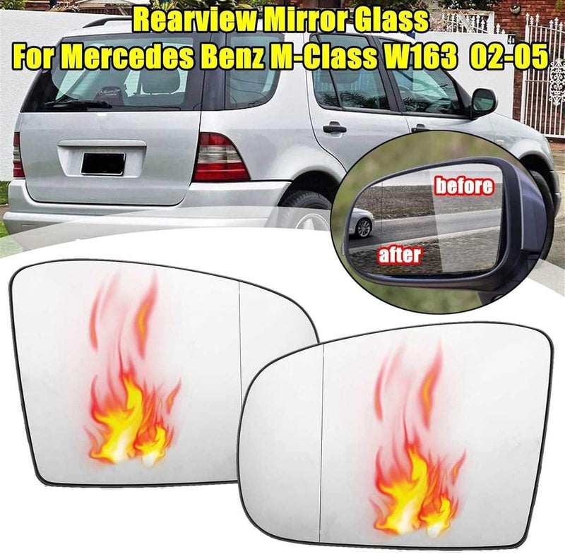 DEMULAX Heated Rearview Mirror Glass for Mercedes M-Class W163 - Image 5