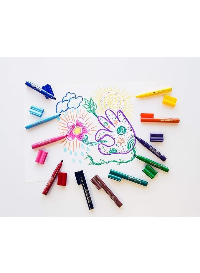 فابير كاستل FABER CASTELL 20 JUMBO CONNECTOR PENS - Image 5