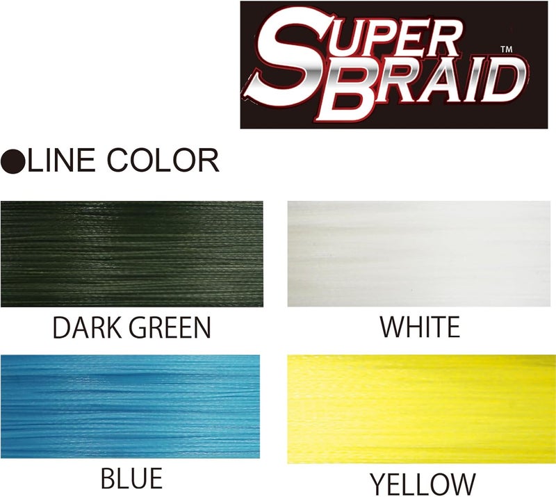 DUEL Yo-Zuri SuperBraid Dark Green 150 Yards Superbraid Fishing Line - Image 3