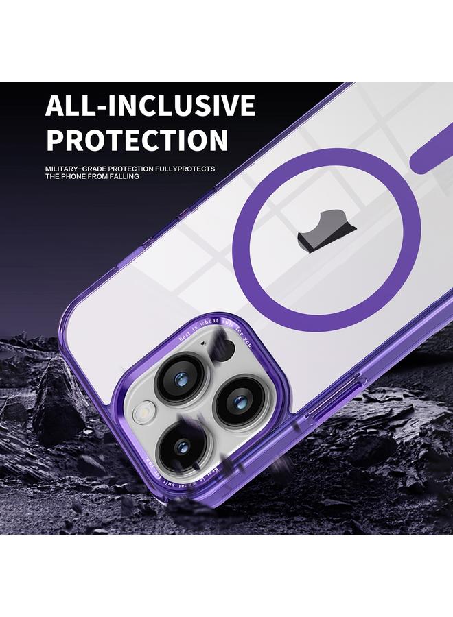 Zaboon Case For iPhone 13 Ice Color Magnetic Series TPU Hybrid Acrylic Magsafe Phone Case - Image 4