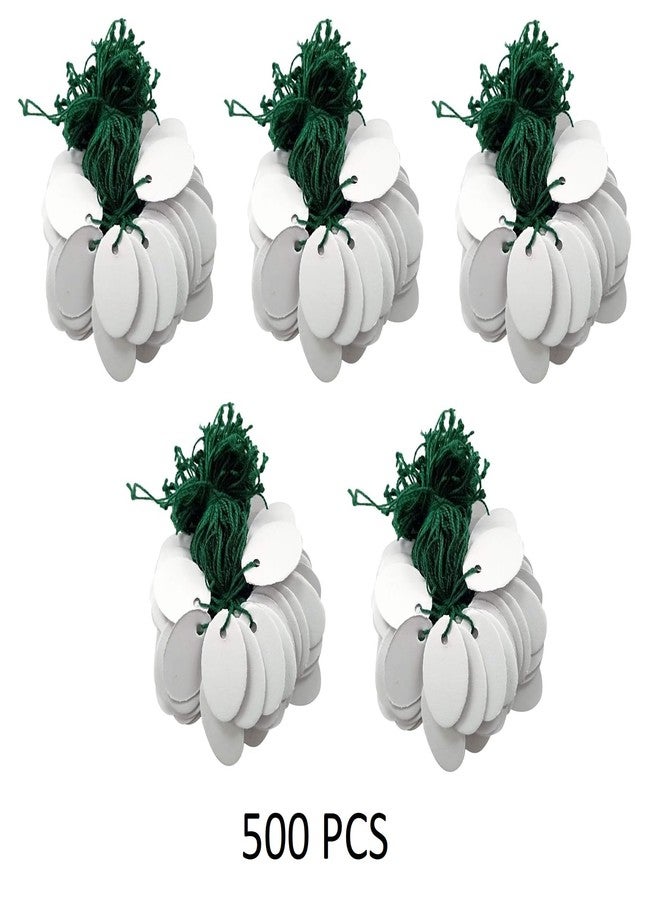 MOREL Green Colour TIE Label Paper TAG for Jewellery Retail Shops Watch Kitchen Clothes Content Label, Goods Price TAG, ETC. (Pack 500 PCS) (Green) - Image 3