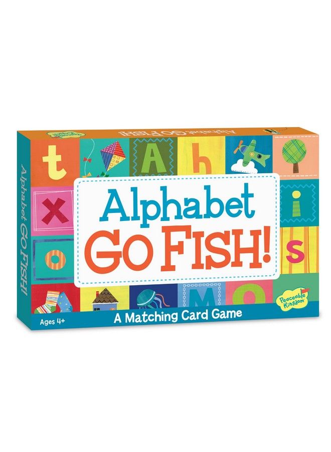 Peaceable Kingdom Alphabet Go Fish Letter Matching Card Game With 52 Oversized Cards Card Games For Kids Ages 4+ 2 To 6 Players - Image 2